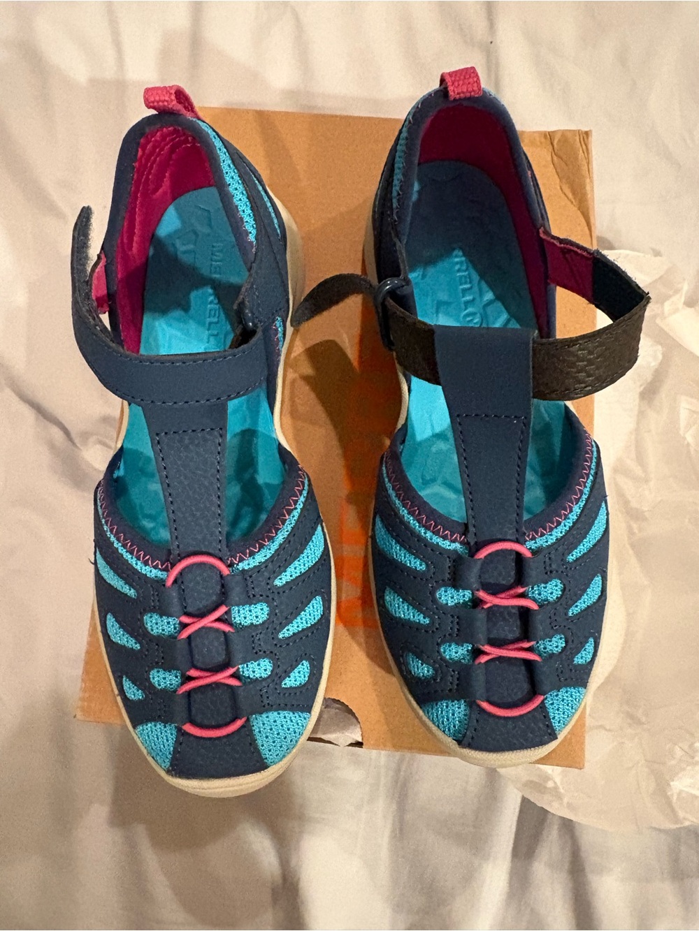 NWT Merrell Girls Hydro Lily Water Sandals Size Big Girls 3